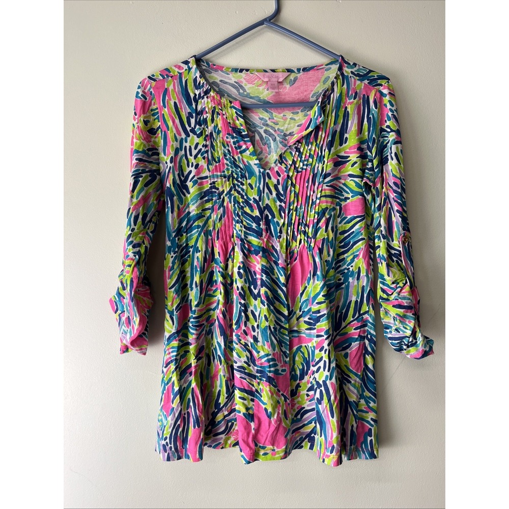 Lilly Pulitzer Brayden Blouse 3/4 Sleeve XXS